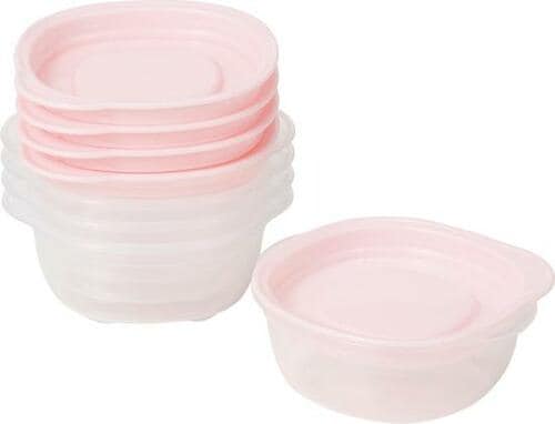 スタッキングできて便利な「離乳食保存容器 洗いやすい丸型」 イメージ