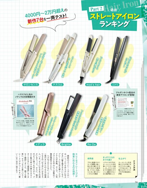 ストレートアイロンのテスト方法 ストレートアイロンおすすめ イメージ
