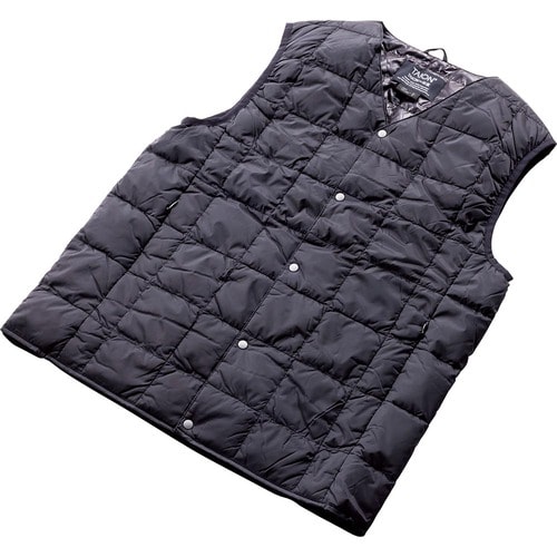 インナーダウンおすすめ タイオン ベーシック クルーネックボタン インナーダウンベスト イメージ1