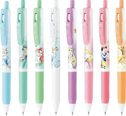 限定のディズニープリンセスデザイン！ゼブラ「サラサクリップ」 イメージ