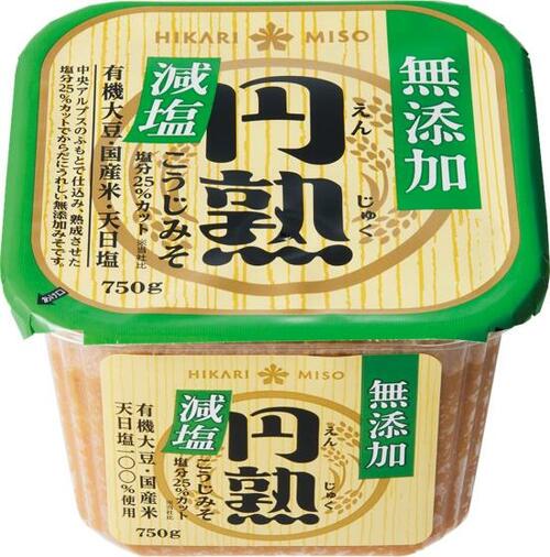 味噌の深い旨みが出ている ひかり味噌「無添加 円熟 こうじみそ 減塩」 イメージ