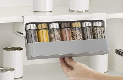 バラつく小瓶がすっきり！アンダーシェルフ スパイスラック イメージ2