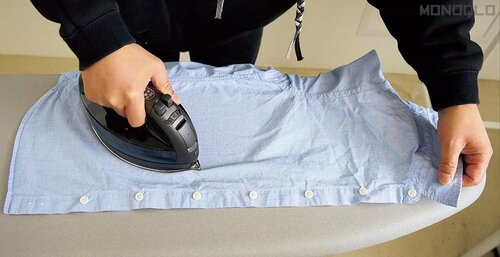 ステップ3:前身ごろ スチームアイロンおすすめ イメージ