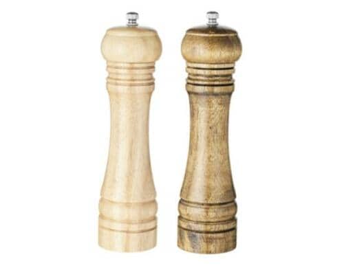 ペッパーミルおすすめ MagicSky ペッパーミル ソルトミル 白本と茶褐色 2点セット イメージ1