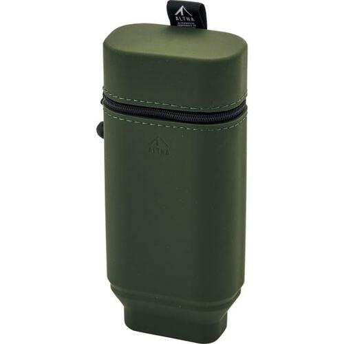 マットなカーキが渋い！ リヒトラブ「ALTNA スタンドペンケース」 イメージ