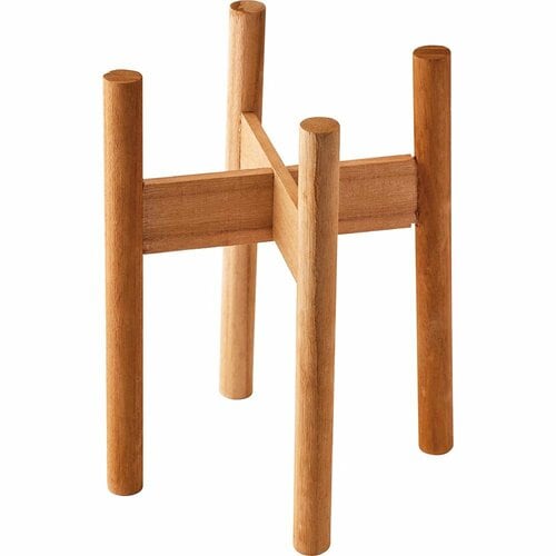 スリーコインズおすすめ スリーコインズ WOOD 組み立て鉢スタンド イメージ1