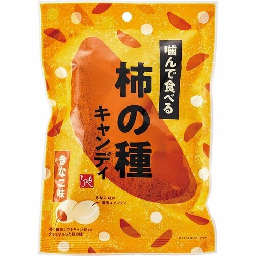 40位: もへじ「噛んで食べる柿の種キャンディ きなこ味」 カルディおすすめ イメージ