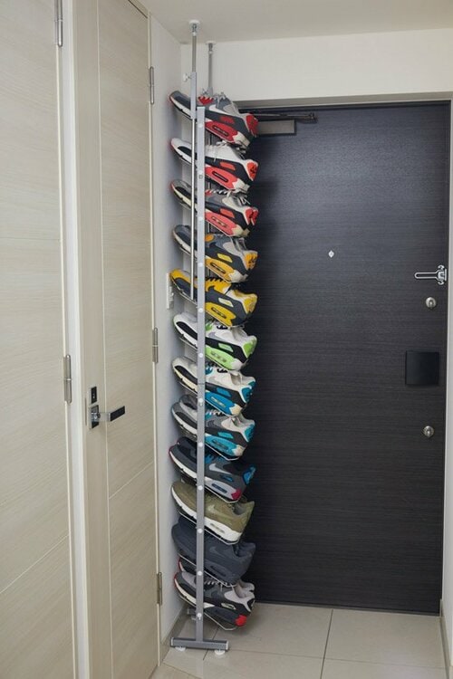 「超」省スペースに12足の収納を確保 イメージ2