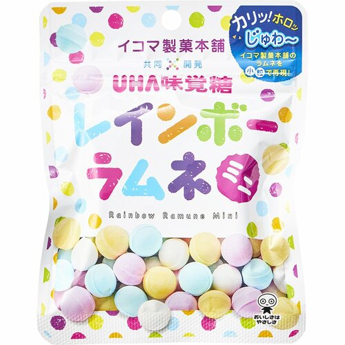 ラムネ菓子おすすめ UHA味覚糖 レインボーラムネミニ イメージ