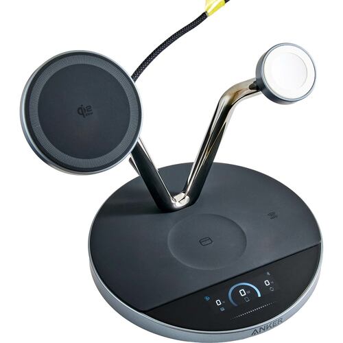 3in1ワイヤレス充電器おすすめ アンカー Anker Prime Wireless Charging Station(3-in-1, MagGo, AirCool, Dock Stand) イメージ1