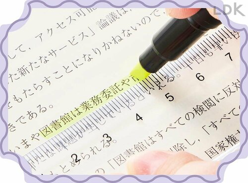 定規なしだと線がガタガタ イメージ