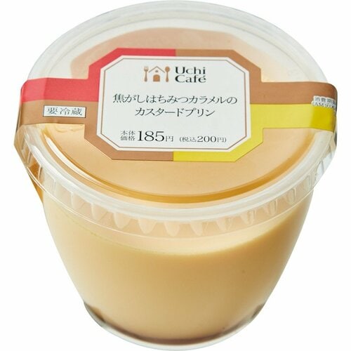 ローソン:焦がしはちみつ カラメルのカスタードプリン:デザート