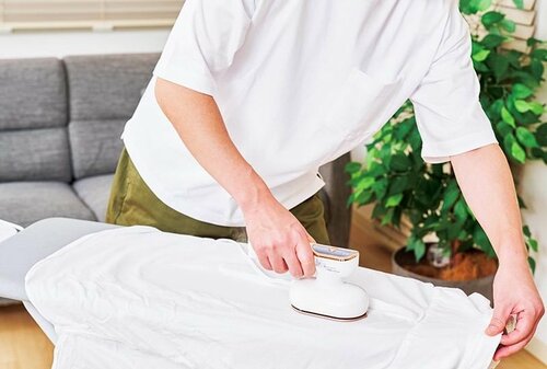 何回も往復させなくても気持ちいいほどシワが伸びた 一人暮らし向けアイロンおすすめ イメージ2