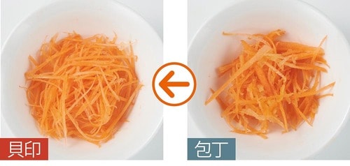 細切りが均一でプロ顔負けな”ふわふわ仕上がり”に! イメージ