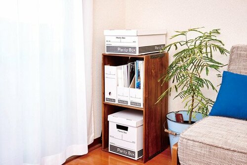 ゴチャつくものはみんなプレンティボックスに入れてスッキリ
