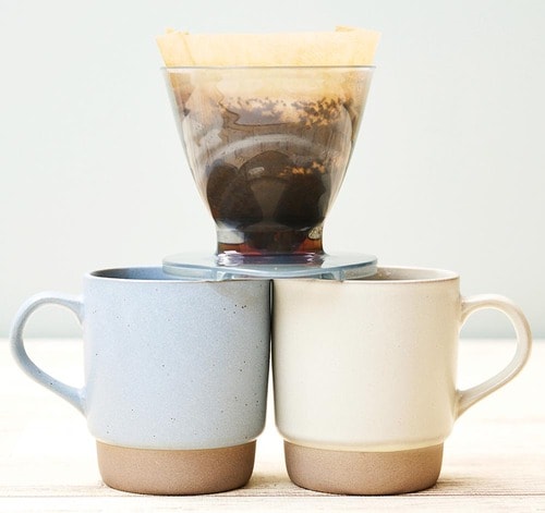 同時に注ぐにはカップの高さに注意 イメージ