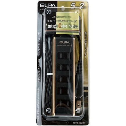 ヴィンテージカラーがおしゃれ！ELPAの5個口コンパクトタップ イメージ