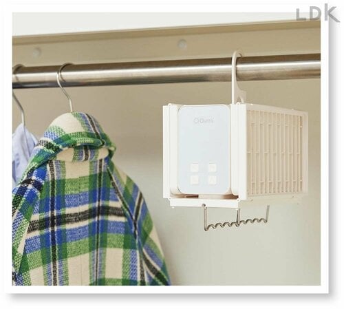 使わないときは吊るっぱなしにできる 折りたたみ衣類乾燥機おすすめ イメージ