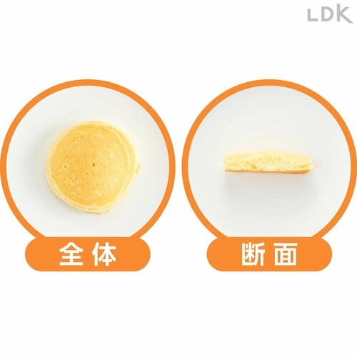 全体・断面 ホットケーキミックスおすすめ イメージ