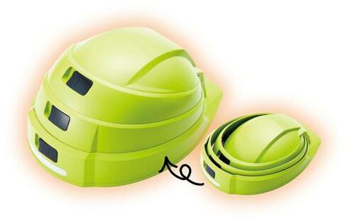 DICプラスチック「IZANO防災用 たためるヘルメット」 イメージ