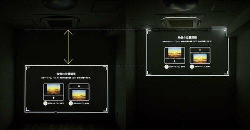 正面投影のテスト結果