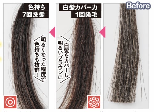 1回でしっかり染まって洗っても色をキープ LDKベストバイヘアケアおすすめ イメージ
