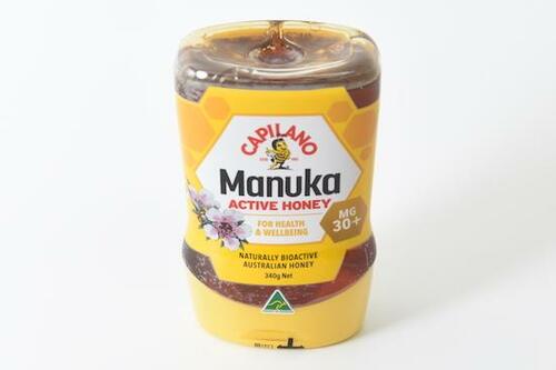 明治屋:カピラーノ アクティブマヌカハニー MG30+ 340g:はちみつ