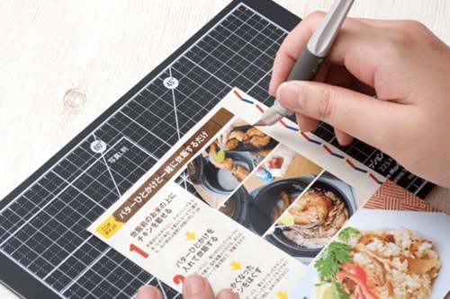 裏はカット、表はスタンプ台 兼用できるジャストサイズマット！ イメージ