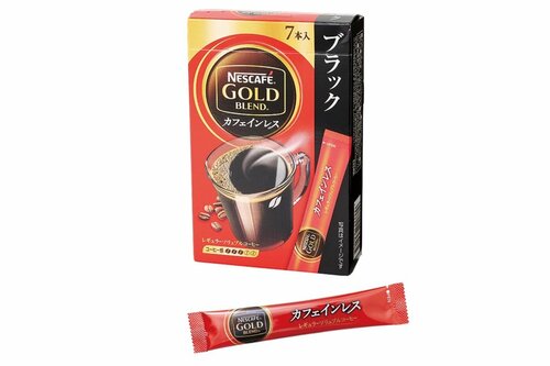 カフェインレスコーヒーおすすめ ネスレ日本 ネスカフェ ゴールドブレンド カフェインレス スティックコーヒー ブラック イメージ