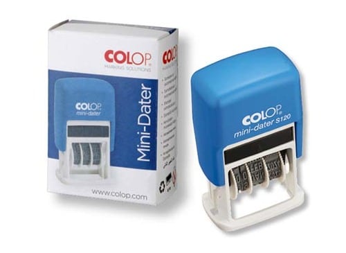 文具:学用品:文房具:書類整理:ズボラ:colop:日付スタンプ S120/B3 英語