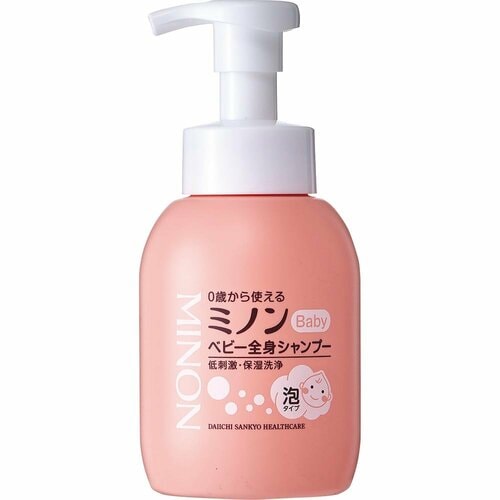 ベビーソープおすすめ ミノン ベビー全身シャンプー 泡タイプ イメージ1