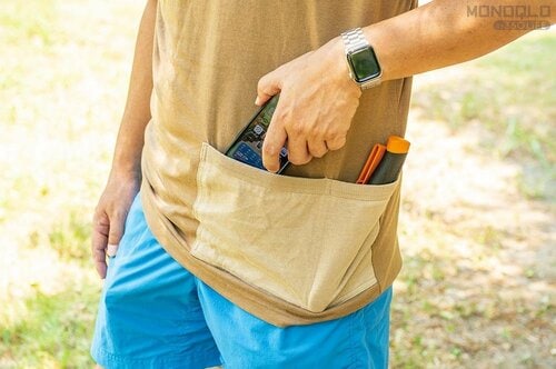 道具を仕分けて収納できるポケット付き ワークマンのおすすめキャンプグッズおすすめ イメージ