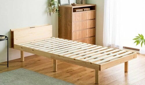 Cosy-bed「天然木宮付すのこベッド シングル」 イメージ