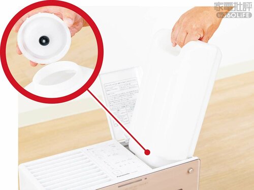 タンクは左右どちらの向きに入れてもOK 加湿器おすすめ イメージ