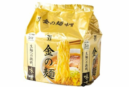 ラーメン:インスタント:インスタントラーメン:袋とじ:セブンゴールド:金の麺 味噌