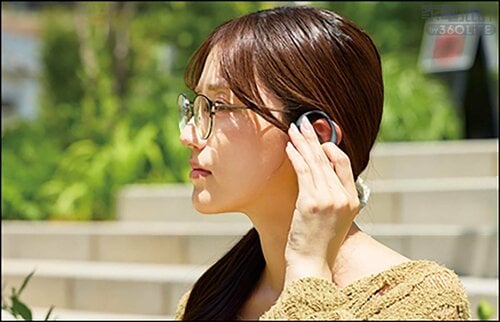<ここはイマイチ>メガネを掛けていると装着しにくいかも ながら聴きイヤホンおすすめ イメージ