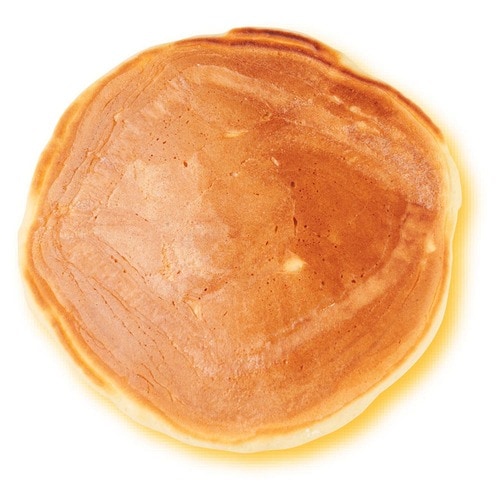 パール金属「ファストクック 2層鋼ダイヤモンドコートフライパン 24cm」で焼いたホットケーキの焼き色