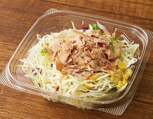 かつおぶし＋コンビニサラダ かつおぶしおすすめ イメージ