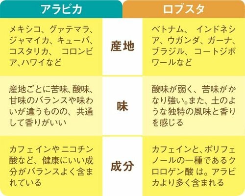【Q4】コーヒー豆の種類が知りたい！ イメージ
