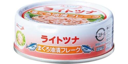 極洋:ライトツナ まぐろ油漬フレーク 4缶:缶詰