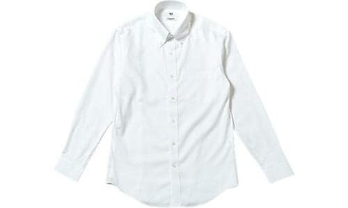 ユニクロ(UNIQLO):ファインクロススーパーノンアイロンシャツ:白シャツ