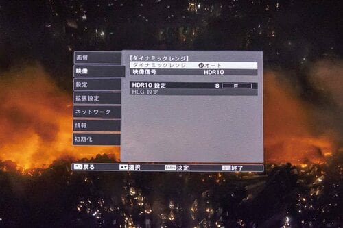 【ポイント1】100インチで4K・HDR映像を堪能 イメージ