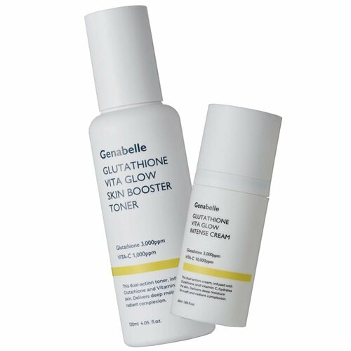 化粧水&クリームのライン使いおすすめ ジェナベール グルタチオンビタグロースキンブースタートナー/インテンスクリーム イメージ1