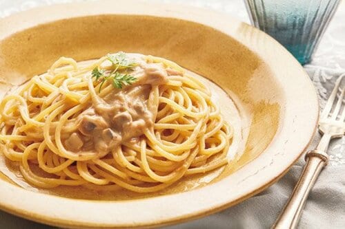 【これぞ別格!】生ハムときのこのポルチーニクリームソース パスタソースおすすめ イメージ