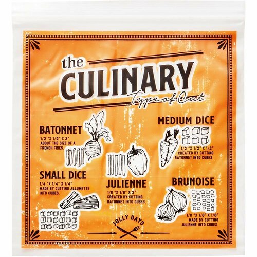 ポップなデザインが魅力「ジッパーバッグ Culinary」 イメージ