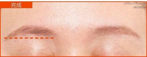 眉山の位置を合わせれば左右非対称が抑えられる イメージ2