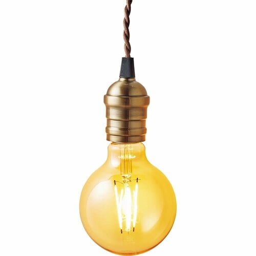 ニトリ「 LEDフィラメント電球」とオーム電機 「ペンダントソケットライト」 イメージ