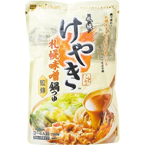 鍋の素おすすめ ミツカン 札幌味噌拉麺 専門店けやき監修 札幌味噌鍋つゆ イメージ1