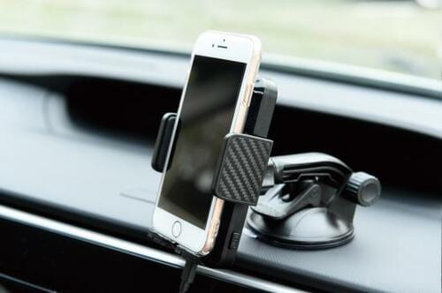 置くだけ充電もできる 「セイワ」のスマホホルダー イメージ3