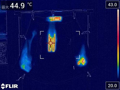 最も高温だったYoungzuth/Aokeou(OEM)「電熱ベスト」 イメージ3